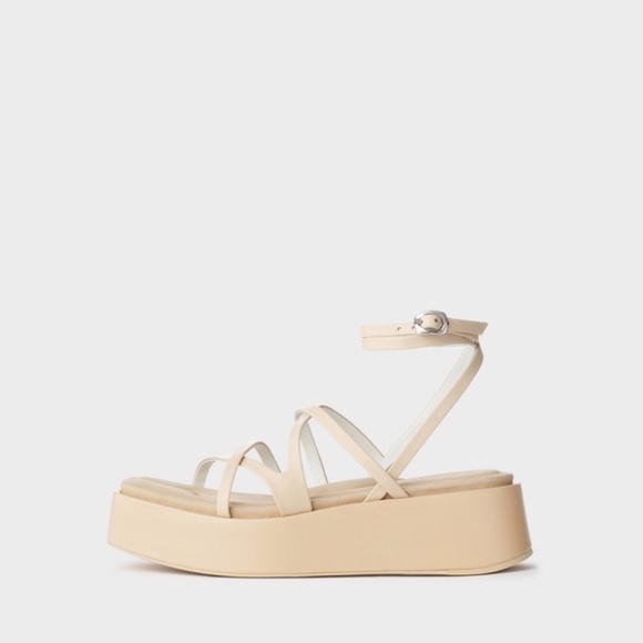 Rag & bone Logan Strappy Leather Flatform Sandals - Picture 2 of 8